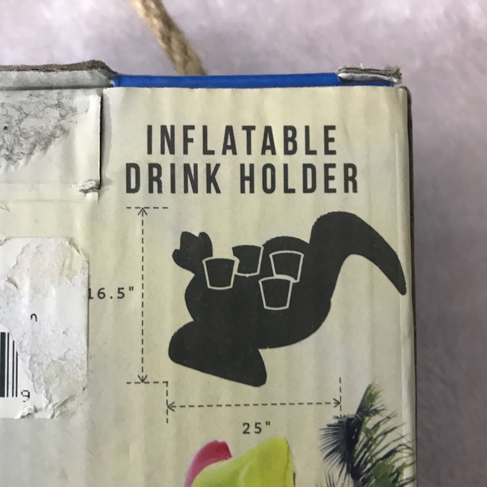 FLOATING DRINK HOLDER Inflatable F Pools Beach Portable Serving Bar South Beach - Picture 12 of 13